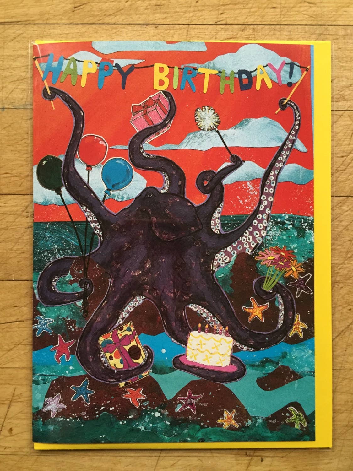 Octopus Birthday Card