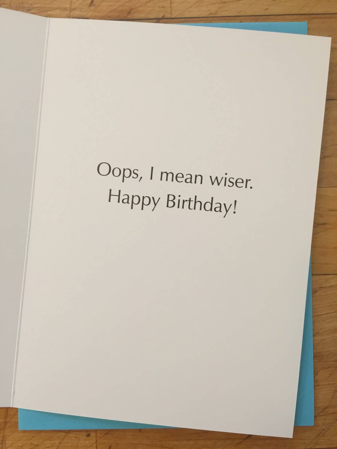 Older Weirder Birthday Card