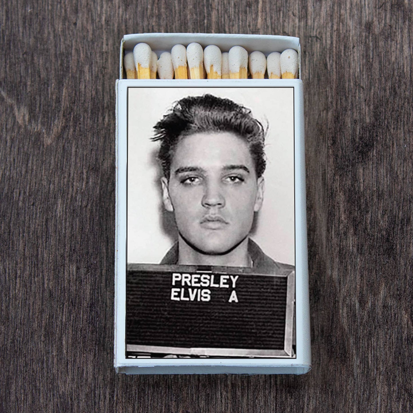 Elvis Presley Mugshot Matchbox • Matches • Candle Acc