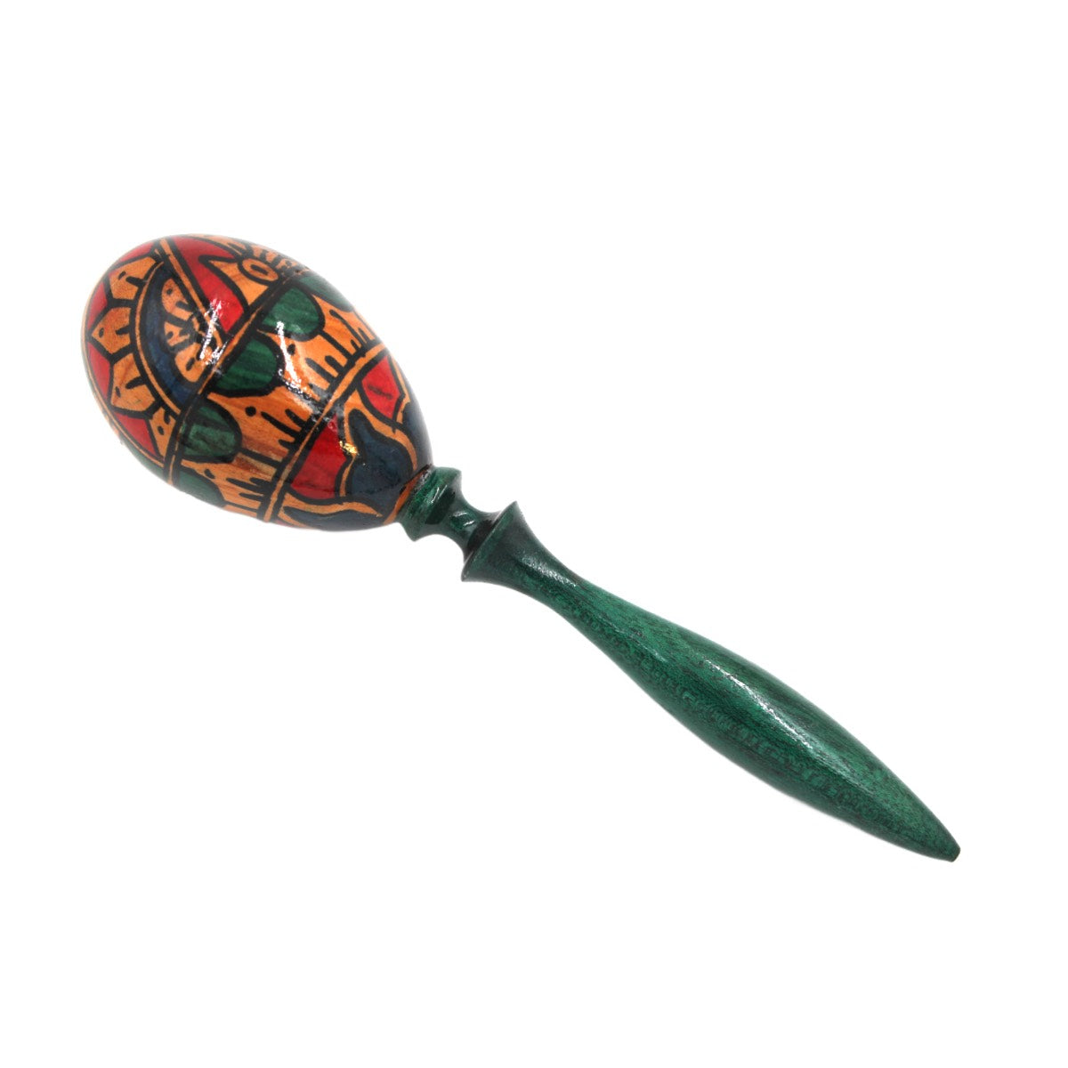 Hand-Painted Balinese Wooden Maracas