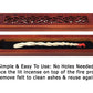 Small Size- Rosewood Finish Wood Incense Box Burner