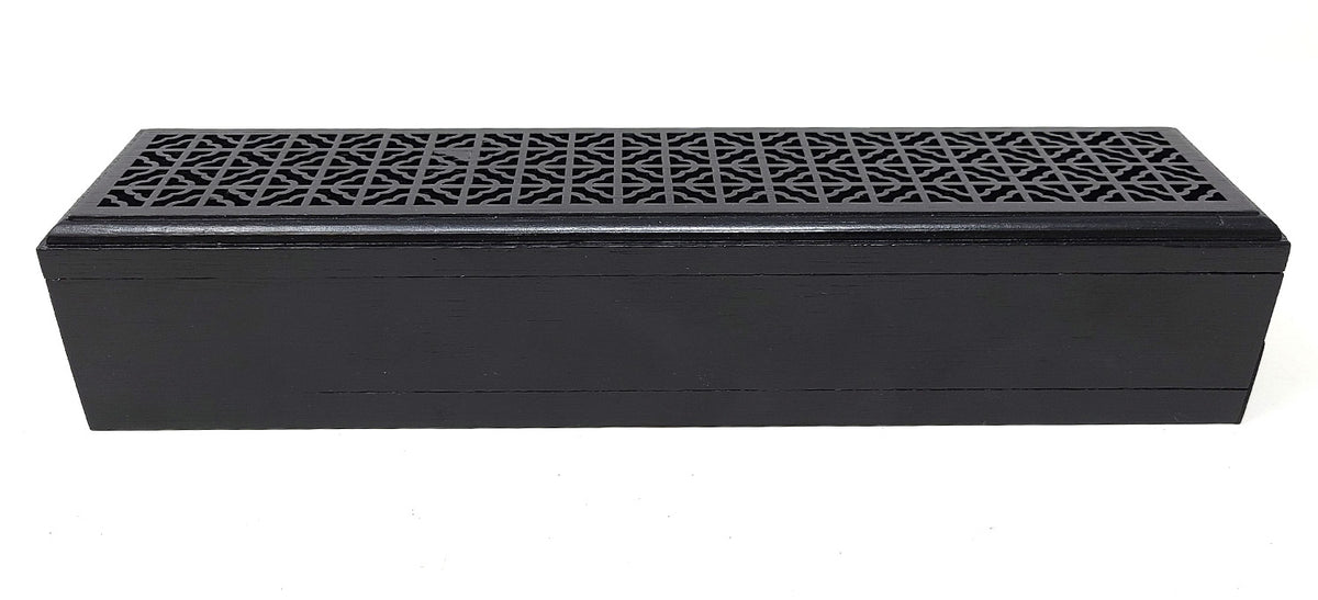 Wood Incense Box Burner w/Storage
