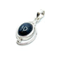 Silver Double Wire Gemstone Pendants Premium Stones