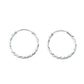 Sterling Silver Twist Hoop Earrings