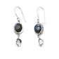 Bali Oval Herkimer Earrings