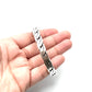 Oxidized Silver Flat Chain Cuff