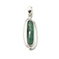 Silver Double Wire Green Kyanite Pendants