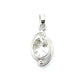 Silver Double Wire Gemstone Pendants