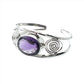 Sterling Silver Large Gemstone Cuff