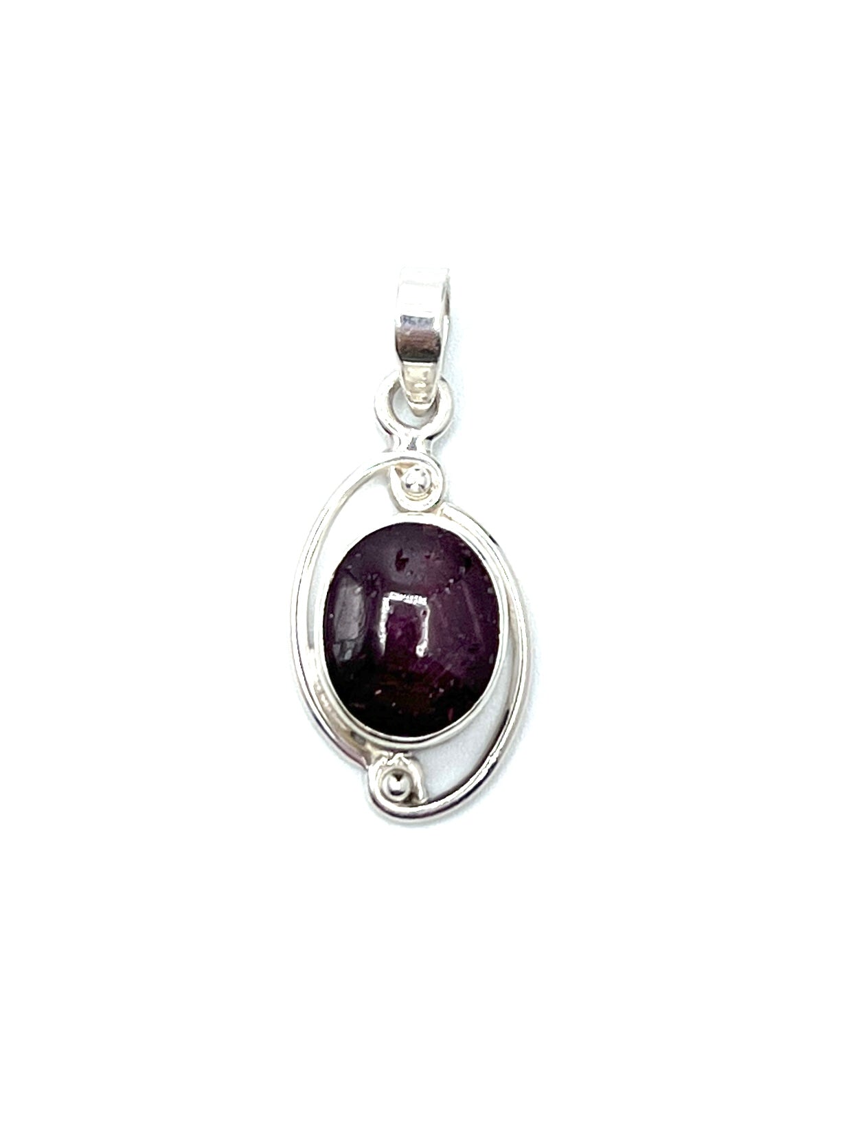 Silver Double Wire Gemstone Pendants Premium Stones