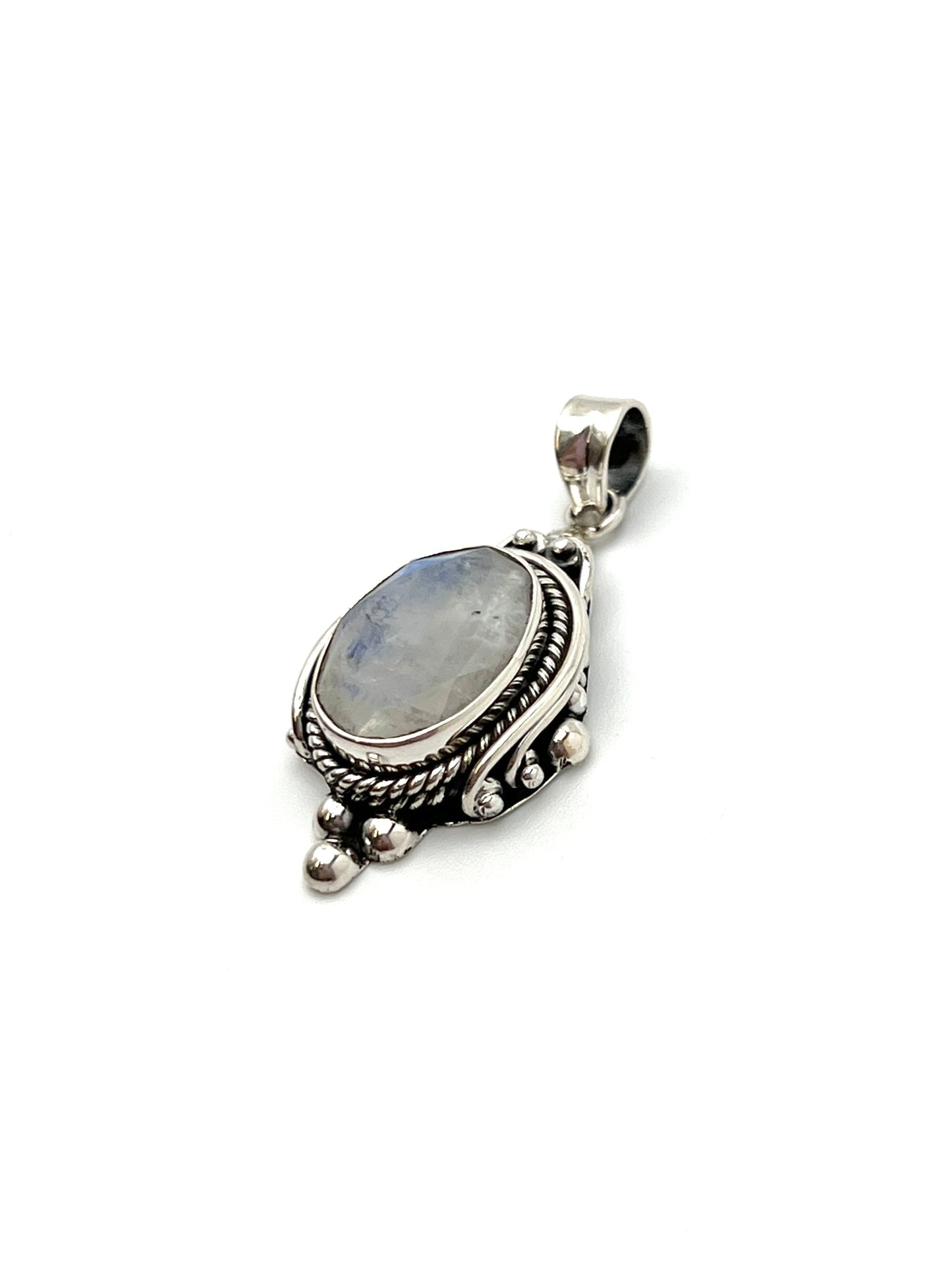 Bali Ball Point Moonstone Pendants