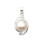Silver Double Wire Gemstone Pendants