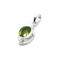 Silver Double Wire Gemstone Pendants