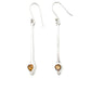 Trillion Cut Drop Earrings