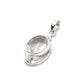 Silver Double Wire Gemstone Pendants