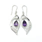 Swirl Dangle Gemstone Earrings