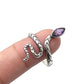 Gemstone Snake Rings