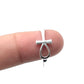 Sterling Silver Laying Ankh Rings