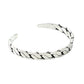 Oxidized Silver Flat Chain Cuff