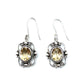 Sterling Silver Victorian Mirror Gemstone Earrings