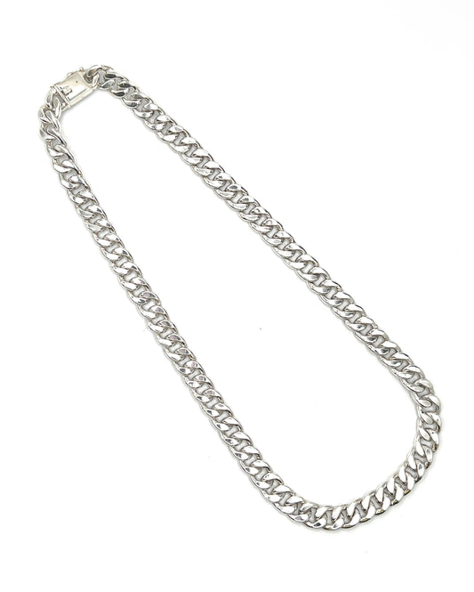 Sterling Silver Large Curb Chain Necklace