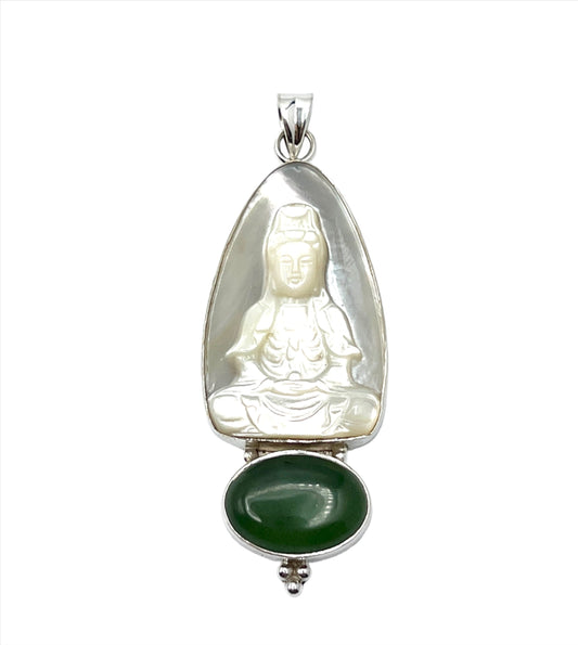 Mother of Pearl Buddha Pendant
