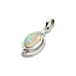 Silver Double Wire Gemstone Pendants Premium Stones