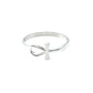 Sterling Silver Laying Ankh Rings