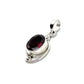 Silver Double Wire Gemstone Pendants