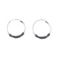 Sterling Silver Bali Style Braided Hoop Earrings