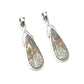 Silver Twist Crazy Lace Agate Pendants