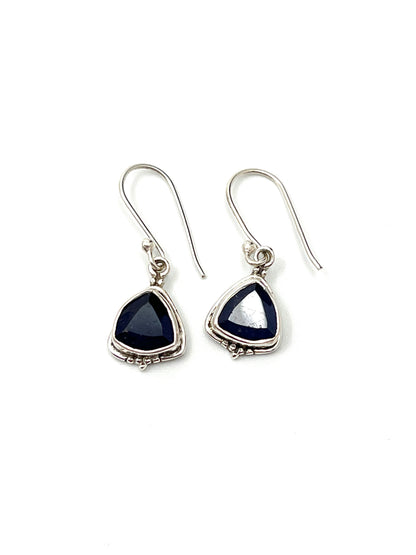 Trillion Cut Dangle Earrings