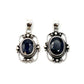 Sterling Silver Victorian Mirror Pendants Premium Stones