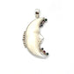 Crescent Moon Bone Face Pendants