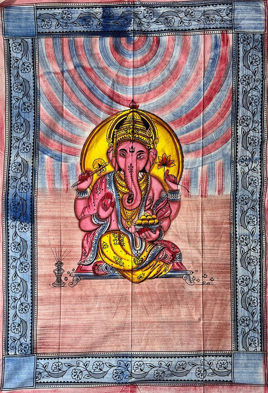 Hand Painted Deity Ganesh Tapestries