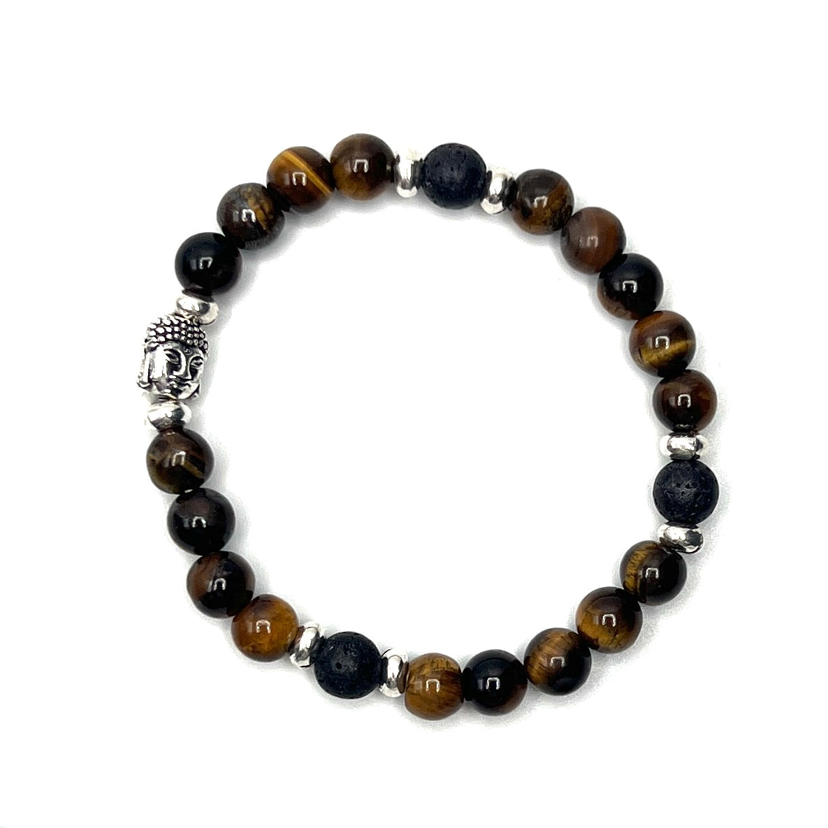 Large Buddha Head Stretchy Stone Bracelets