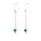 Trillion Cut Drop Earrings
