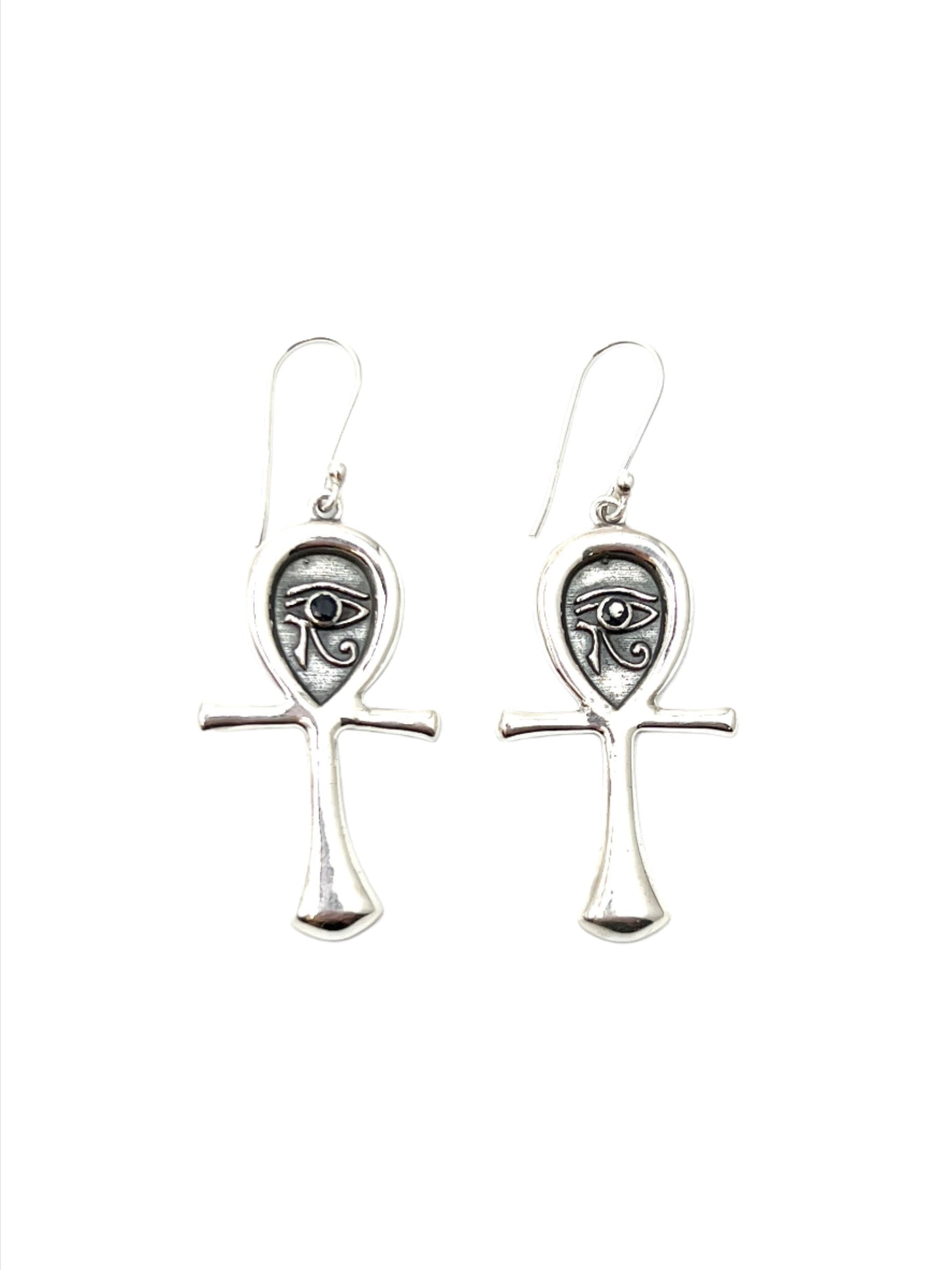 Ankh Eye of Horus Earrings