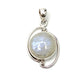 Silver Double Wire Moonstone Pendants