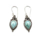 Bali Teardrop Gemstone Earrings