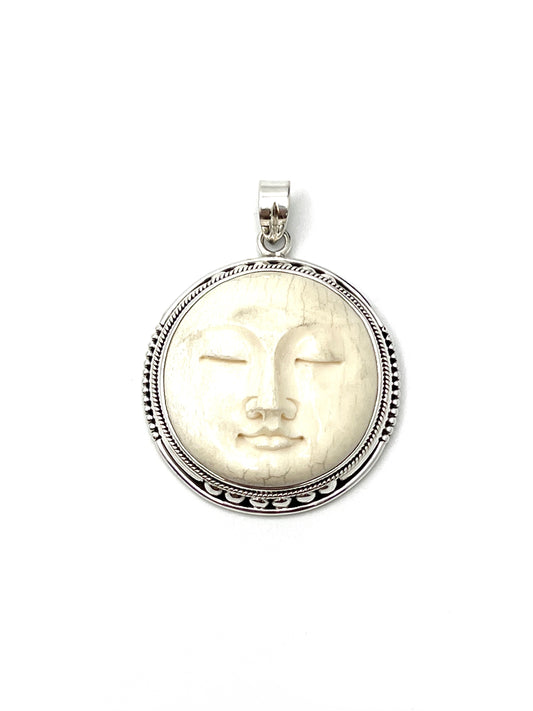 Round Face Bone Face Pendants