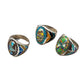 Gemstone Paintings by David Freeland Jr. | Zuni Mosaic Rings