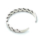 Oxidized Silver Flat Chain Cuff
