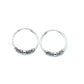 Sterling Silver Bali Style Ball Hoop Earrings