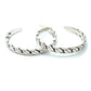 Oxidized Silver Flat Chain Cuff