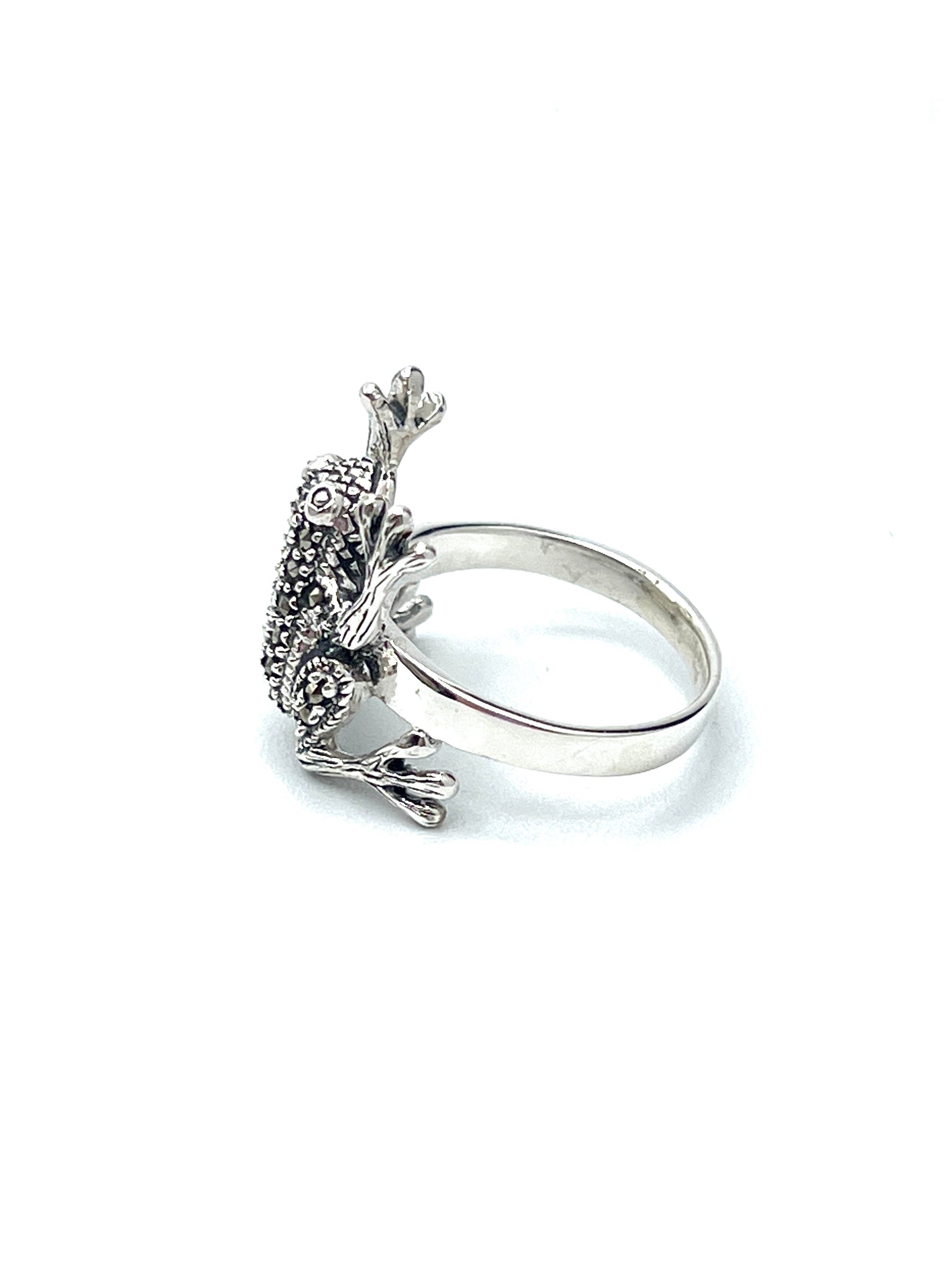Sterling Silver Marcasite Frog Ring Sterling Silver Marcasite Frog Ring