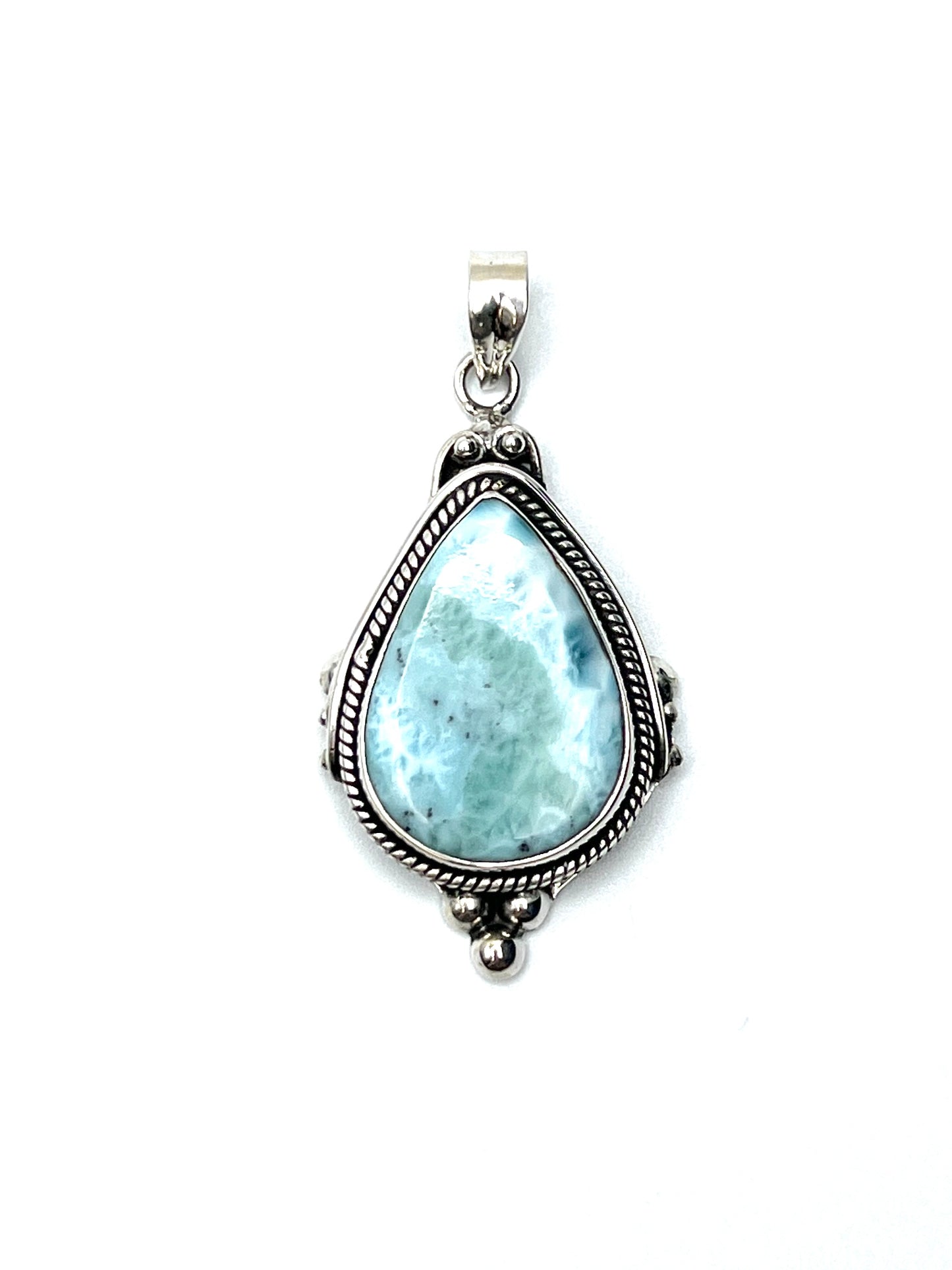 Bali Ball Point Larimar Pendants