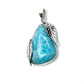 Hemimorphite Leaf Pendants