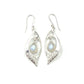 Swirl Dangle Gemstone Earrings