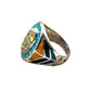 Gemstone Paintings by David Freeland Jr. | Zuni Mosaic Rings